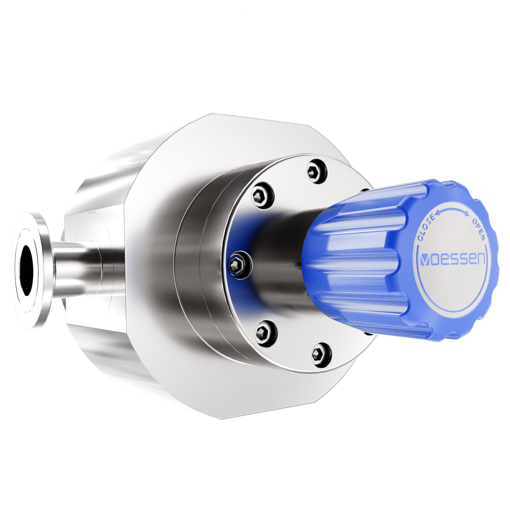 Регулятор VOESSEN LRS6KH2R, из нержавеющей стали, до 3400 м3/час, избыточного давления, 2 порта, вход справа